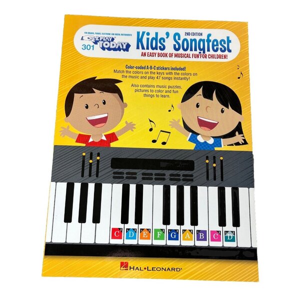 Kid's Songfest 2nd Edition Sheet Music E-Z Play Today Book Hal Leonard - Picture 1 of 6